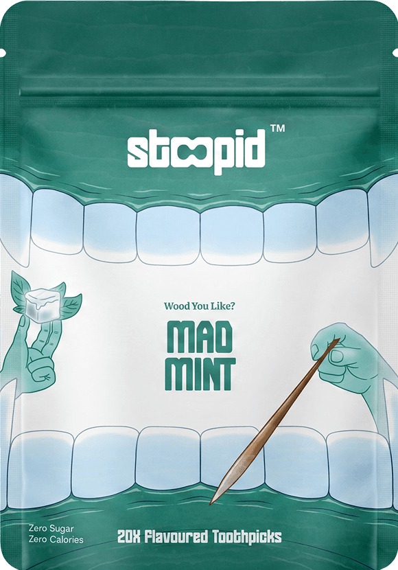 Stoopid Mint flavoured toothpicks pouch